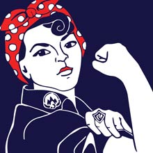 Rosie the Riveter T-Shirt Design thumbnail